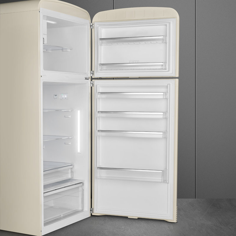32" Smeg Fab Retro Refrigerator, Right Handed, Cream