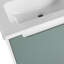 Meuble-lavabo mural 36 po avec lavabo en céramique et porte à fermeture en douceur, parfait pour les salles de bain modernes et élégantes