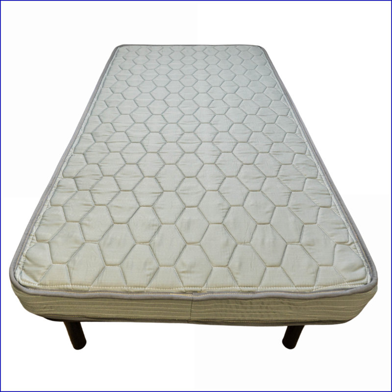 Matelas Mousse double 6 po + matelas à ressorts | Gris clair | Mousse et ressort