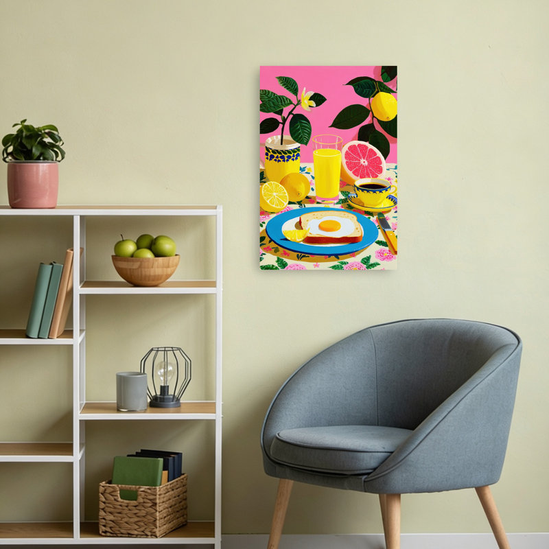«Vibrant Citrus Petit déjeuner», H 24 po x l 16 po