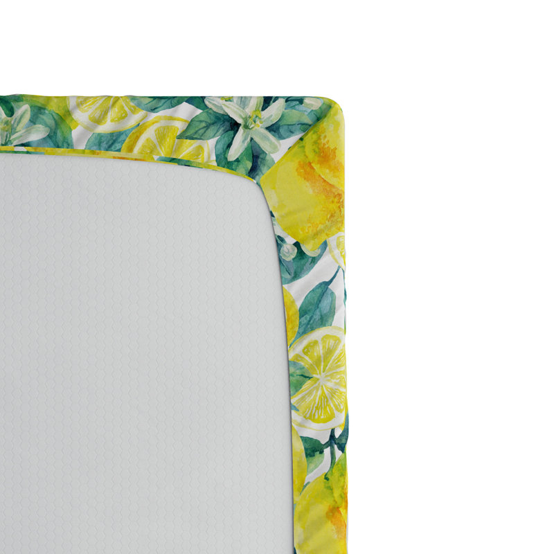 Microfiber Floral Fitted Sheet, Full Fitted Sheet