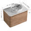 Meuble-lavabo mural 30 po avec lavabo d'art en céramique et 2 portes à fermeture en douceur, emballage KD, contreplaqué-125514665-125514663