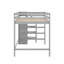 Lit mezzanine double avec garde-robe-119971401