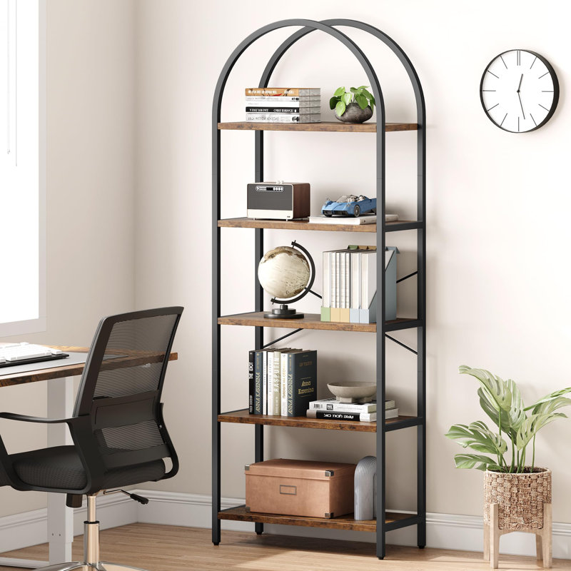 Geometric Bookcase, Brown