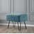 Similifourrure bleu sarcelle foncé