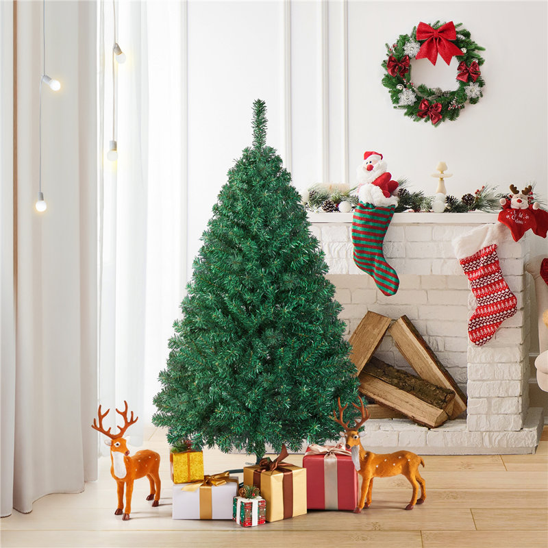 Artificial Fir Christmas Tree, 4.18ft H x 2.2ft W x 2.2ft D