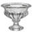 8” x 6” Clear Glass Pedestal Bowl, Vintage-Inspired Accent Vase for Mantel, Tabletop, Flowers, Fruit, or Centerpiece Display-17567841