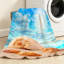Jeté transparent en flanelle de polaire ultra douce, imprimé conque tropical-130087234