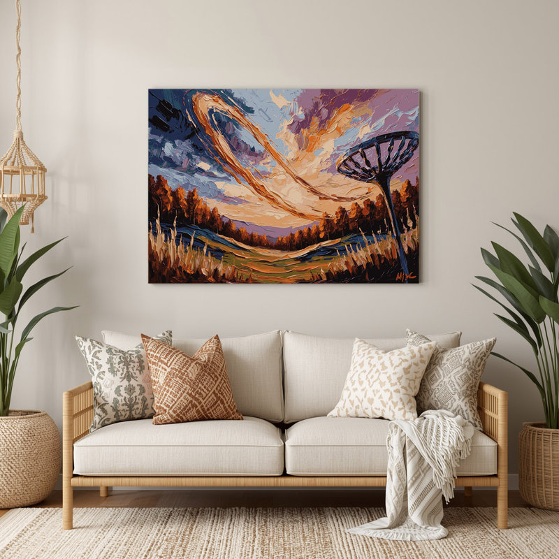 Art mural en métal brun, H 144 po x l 216 po x P 0,05 po