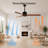 52-Inch Wood Ceiling Fan NO Light with Solid Wood Blades, Quiet Reversible DC Motor and Remote Control-1040775402