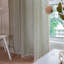 Paire de rideaux semi-transparents en polyester Vernadine