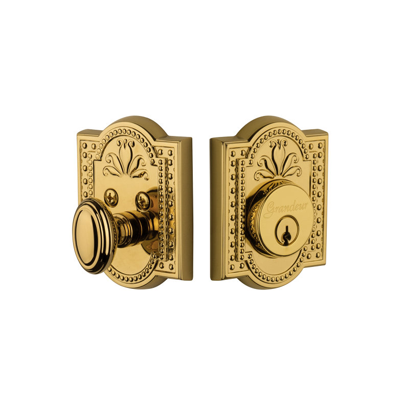 Parthenon Double Cylinder Deadbolt, Lifetime Brass