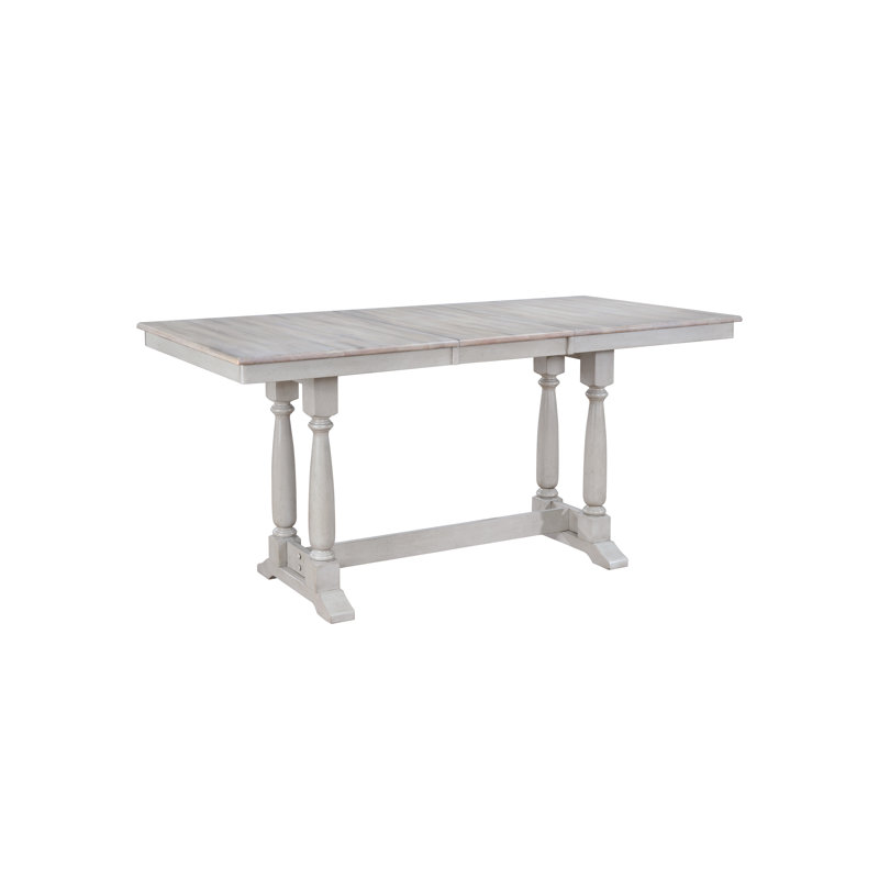 Inver 4 - Person Solid Wood Solid Wood Top Trestle Dining Set