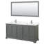 Ensemble de meuble-lavabo double 72 "avec miroir Deborah-51712411-80209401-51712407