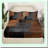 Sakura Blossoms Bedding Set - Soft Fabric Fitted Sheet with Deep Pocket, Floral Trees Plant Lake Mattress Cover Decor, 2 Pillowcases-115841153-115841171