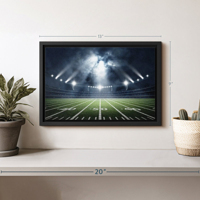 Grand Football Stadium Canvas Print, 9" H x 13" W