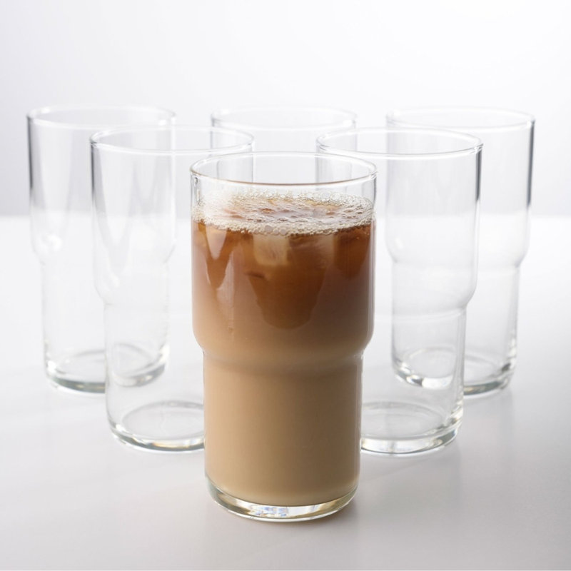 Verres à café glacé 21 oz - ensemble de 6, 21 oz