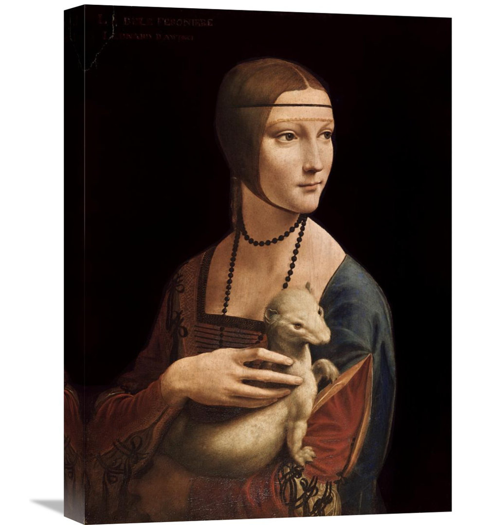 " Portrait Of Cecilia Gallerani (Lady With An Ermine) " by Leonardo Da Vinci Vault W Artwork 