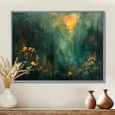 Green Forest Enchantment Forest - Forest Framed Prints