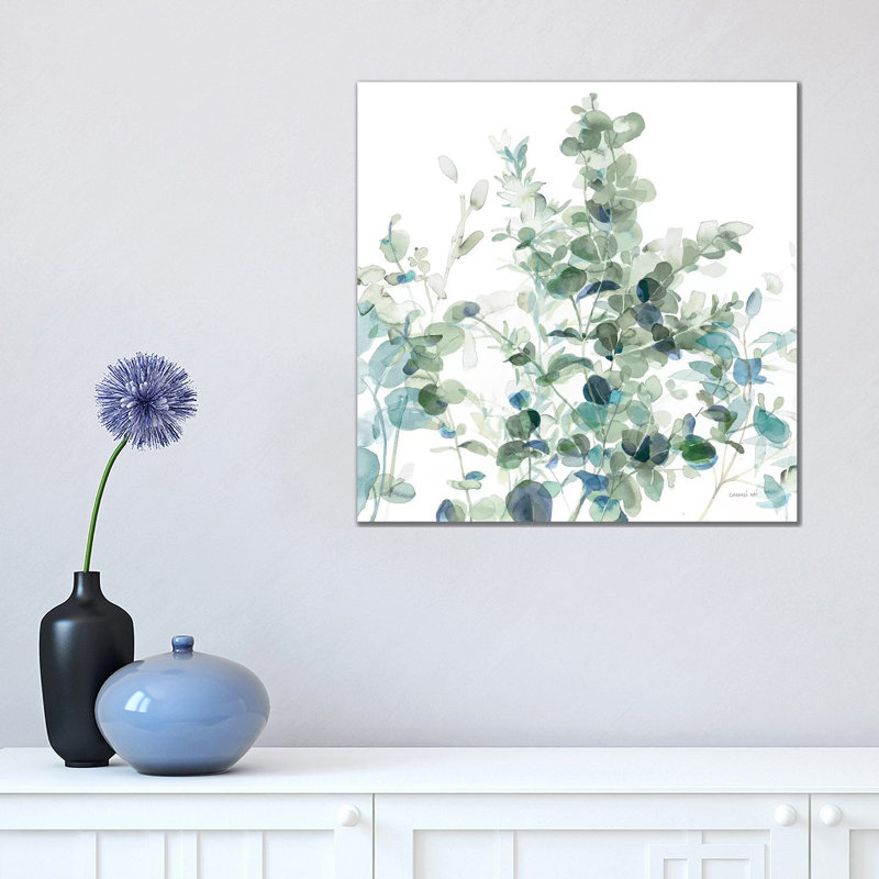 Eucalyptus I cool par Danhui nai, reproduction d’art, Pas de tapis, H 37 po x l 37 po x P 1,5 po, Toile tendue