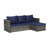 6 Piece Patio Furniture Set,Outdoor Wicker Rattan Sofa Conversation Set All Weather Patio Sectional Sofa Set With Glass Table, Cushions And Pillows For Garden, Backyard-973067430