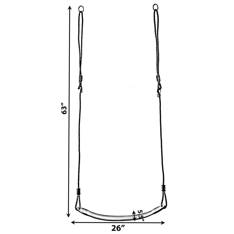 PLAYBERG Plastic Swing Set with 2 Swing(s)