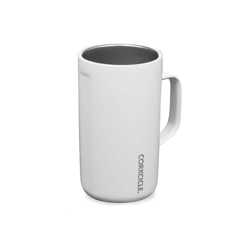 Corkcicle 22oz. Triple Wall Insulated Stainless Steel Travel Mug, Gloss White