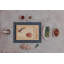 Ensemble de plateau de service et de couteaux en verre Icon Icon Enyeart