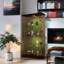Vitrine lumineuse en verre à deux portes avec 4 tablettes-1073422891