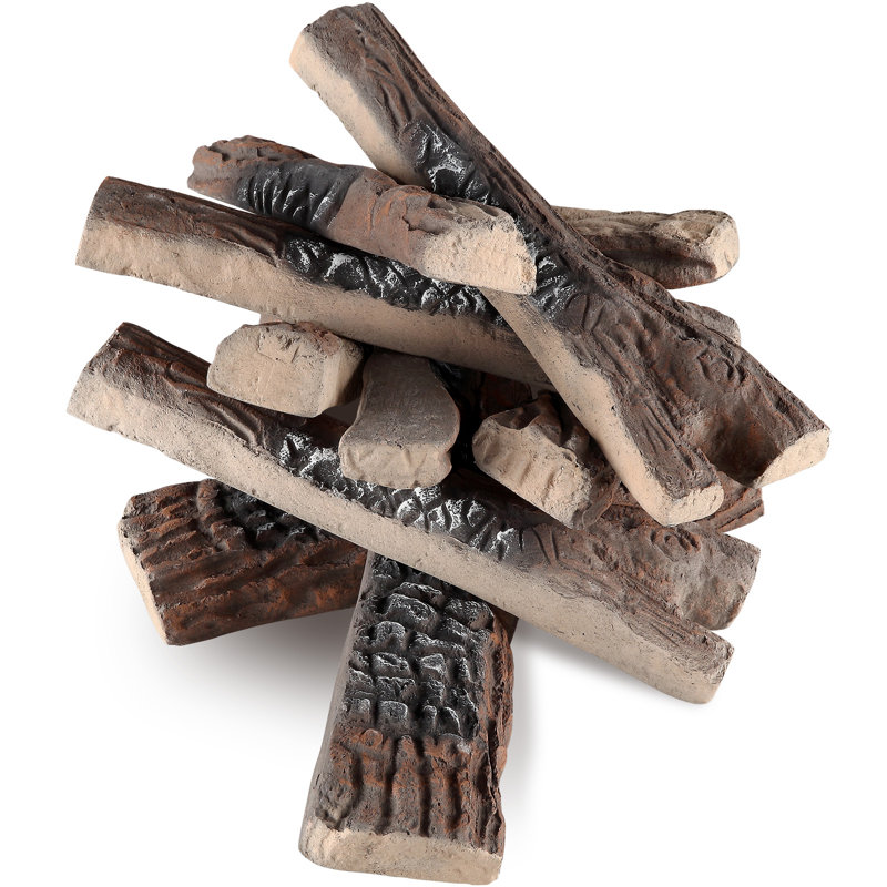 Bûches décoratives en bois