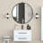 Metal Flat Wall Mirror with Hooks-1325660935-1325660941