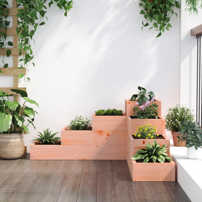 Aishe Solid Wood Outdoor Planter Box