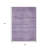 Fabre 3' X 5' Purple And Lavender Abstract Washable Indoor Outdoor Area Rug