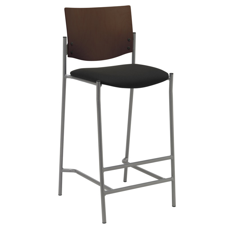Evolve 25" Counter Stool, Chocolate, Black