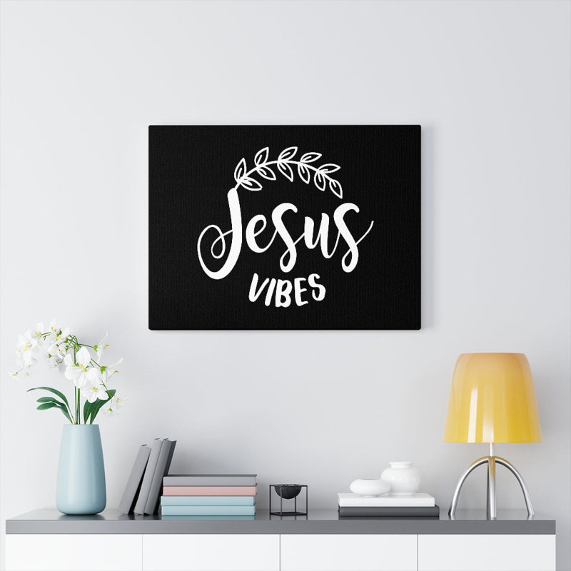 Jesus Vibes - Wrapped Canvas Print, 30cm H x 41cm W