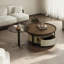Table basse Creative avec placage fumé