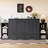 Queen size Murphy bed with spacious storage drawers and shelves. Ideal for guest rooms or compact bedrooms.Vintage Dark Gray-968776250-958050245