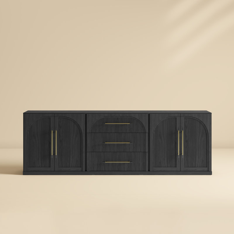 3-Piece Modular Sideboard Set - C+2B - Ebony, Ebony