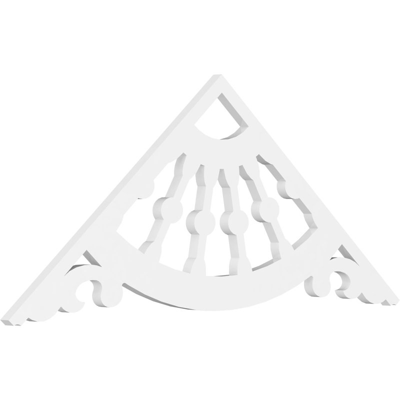 Roue de chariot à pignon en PVC de qualité architecturale, 48 po x 20 po x 1 po, 10 / 12, Plastique