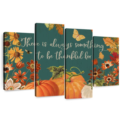Fall Garden Quote VI bleu sarcelle