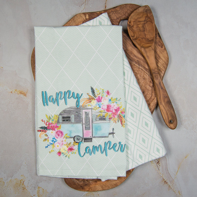 Ensemble de deux serviettes Happy Camper