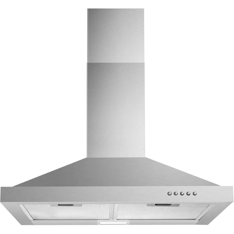 Hotte murale 30 pouces en acier inoxydable, Silver