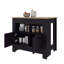 Îlot de cuisine Theba, avec 2 portes, 3 tablettes