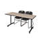 Table de formation en T Nick Nick, 2 chaises empilables Zeng-32701932-32701928-32701938