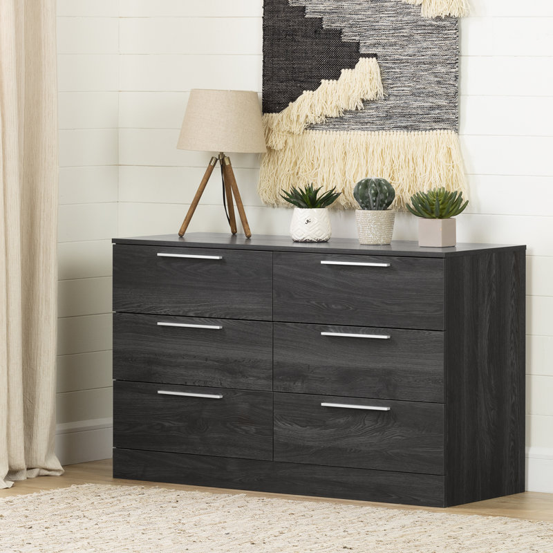 Step One Essential 6-Drawer Dresser, Gray Oak