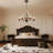 28-inch 6-light Vintage American Crystal Chandelier