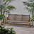HAMPTON WOOD + WICKER 3 SEATER