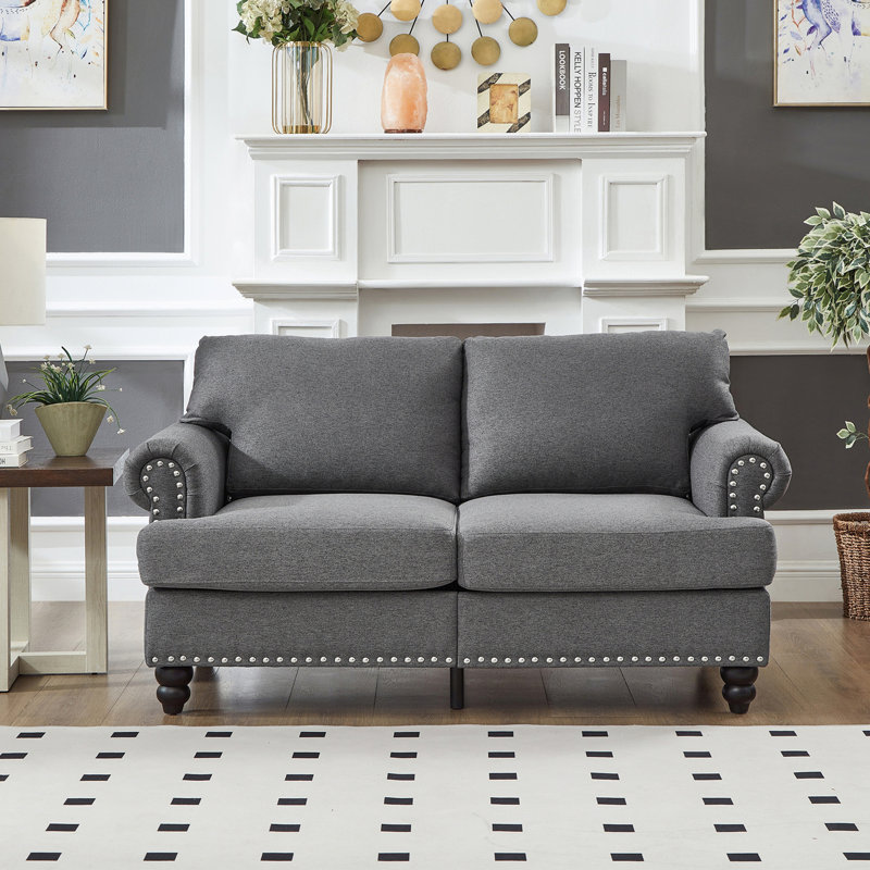 Canapé en tissu Modern, Gris