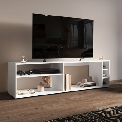 Meuble télé, 6 tablettes, capacité de 60 po