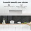 Vidaxl Kitchen Backsplash White 80 X 40 Cm Tempered Glass-119815072-119815076